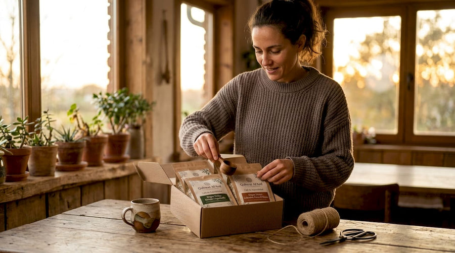 Un barista preparando un exclusivo regalo de café gourmet
