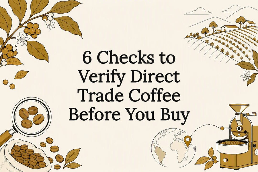 Direct trade coffee verification title card
