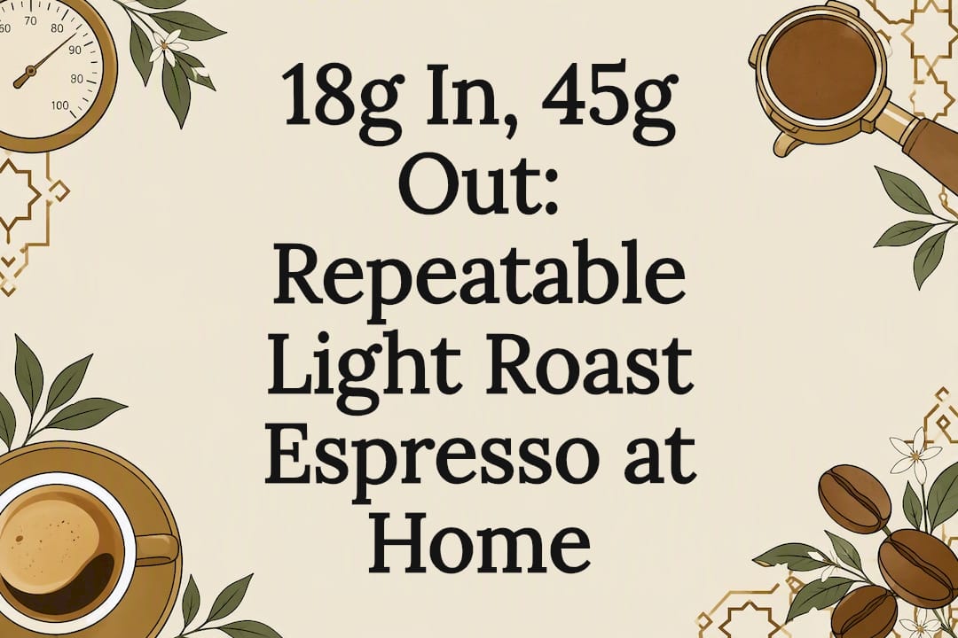 Light roast espresso title card illustration
