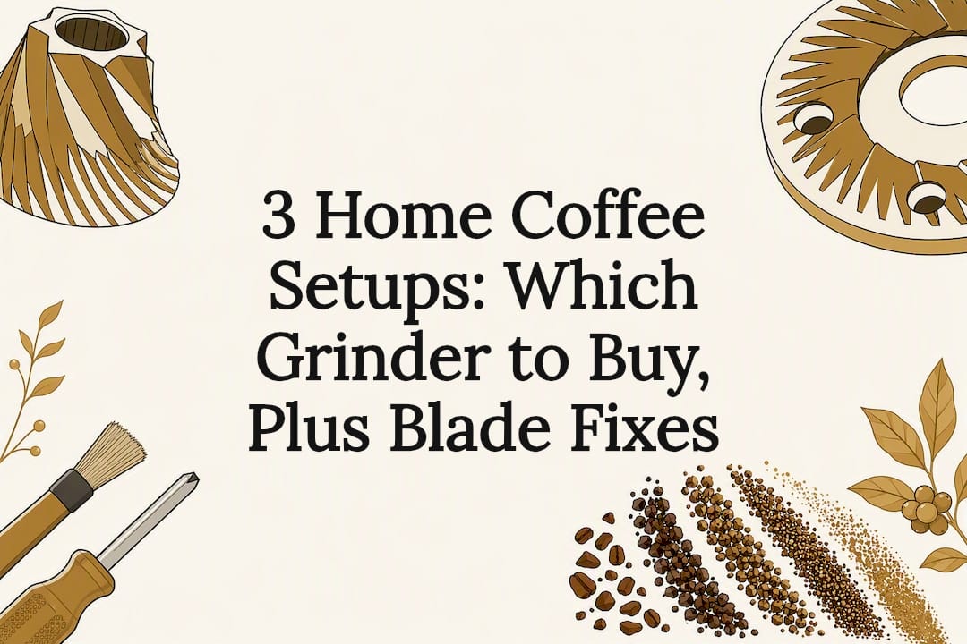 Decorative coffee grinder comparison title card
