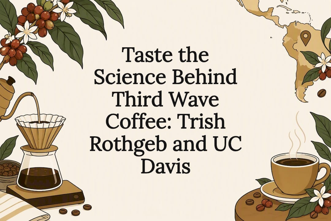 Third wave coffee title card illustration