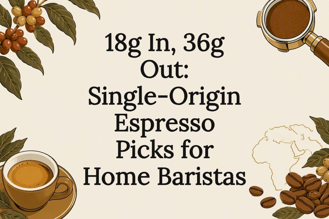 Single-origin espresso title card illustration