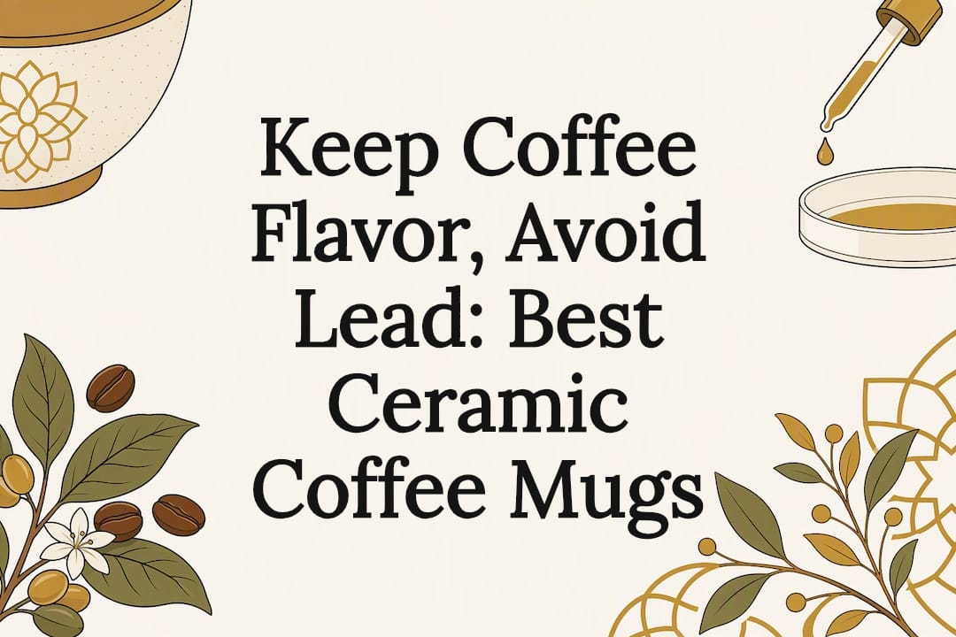 Ceramic mug safety title card illustration