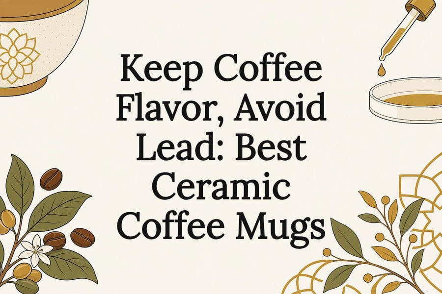 Ceramic mug safety title card illustration