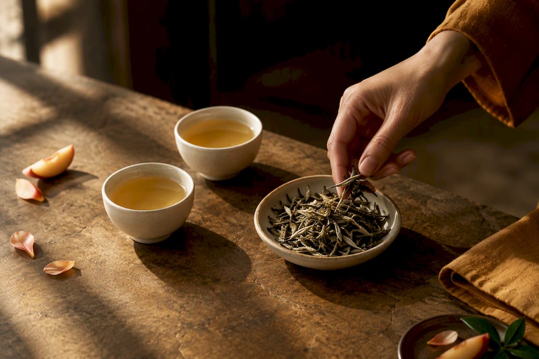 Comparaison de deux infusions de thé blanc