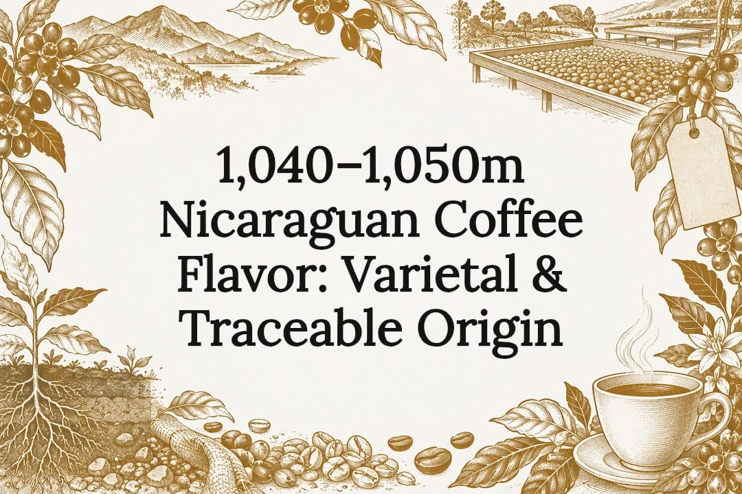 Nicaraguan coffee origin title card