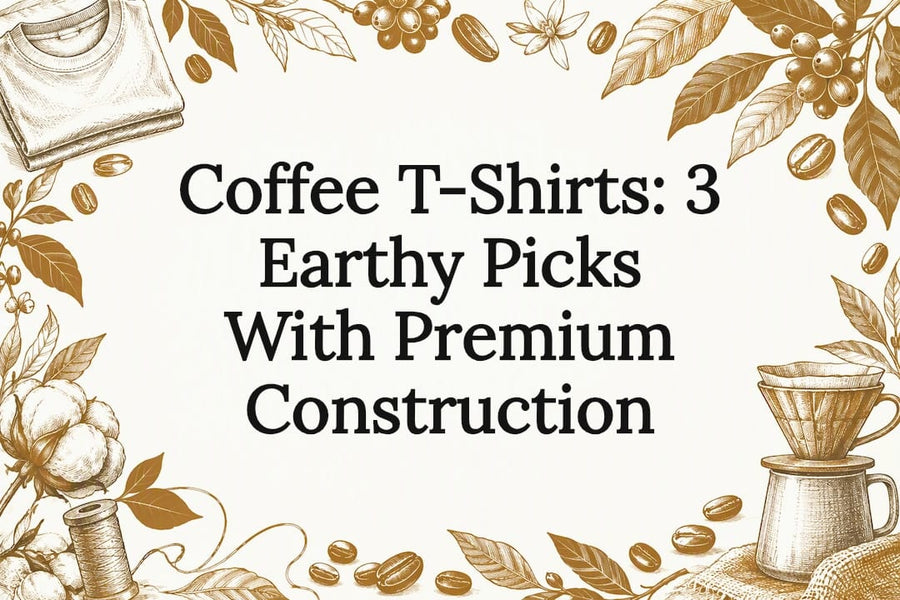 Coffee and apparel sketch title card