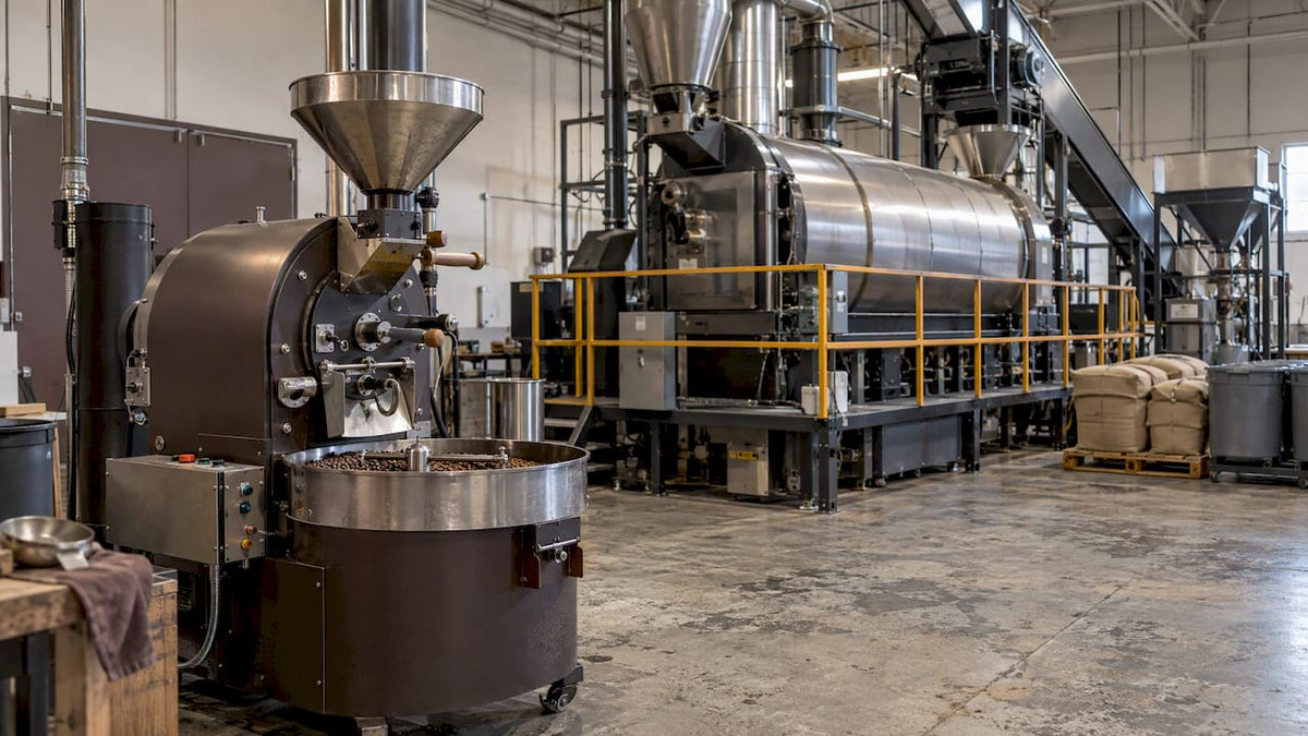 Petit torréfacteur face à une chaîne industrielle