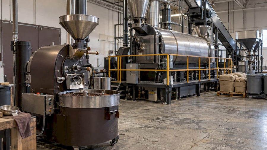 Petit torréfacteur face à une chaîne industrielle